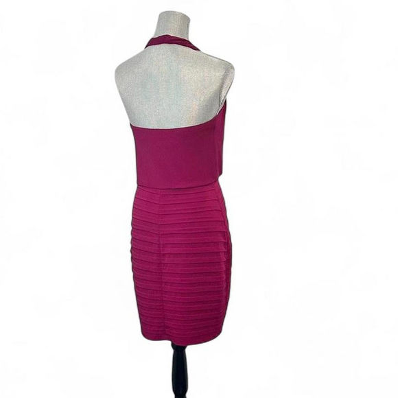 London times Sexy bodycon fitted flirty party halter mini bandage dress size 6 - Picture 2 of 8